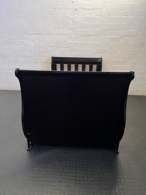 Classic Dark Sleigh Bed Frame