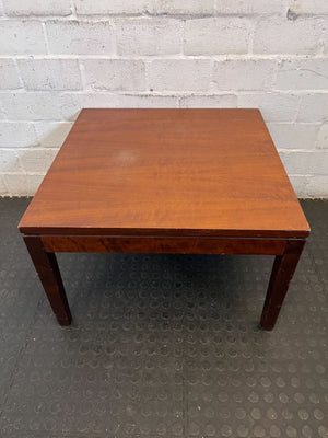 Classic Dark Wood Side Table | 70 x 70cm - REDUCED