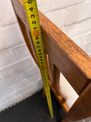 Classic High-Back Wooden Dining Chair with Padded Seat - 2ndhandwarehouse.com