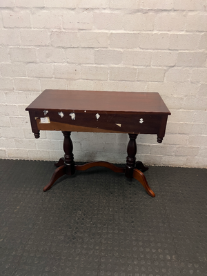 Classic Mahogany-Finish 2-Drawer Side Server — Well-Maintained Condition - 2ndhandwarehouse.com