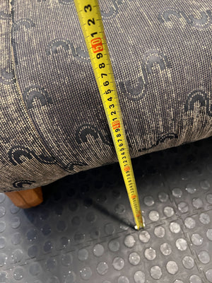 Classic Patterned Loveseat Sofa with Wooden Frame - Fair used