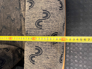 Classic Patterned Loveseat Sofa with Wooden Frame - Fair used