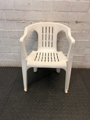 Classic White Plastic Armchair