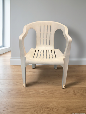 Classic White Plastic Armchair