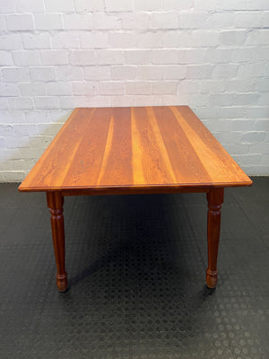 Classic Wooden Dining Table with Turned Legs ✨