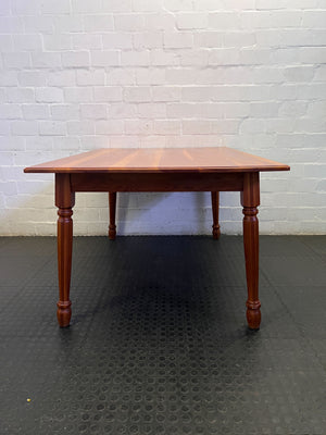 Classic Wooden Dining Table with Turned Legs ✨