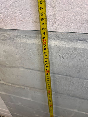 Clear Glass Tabletop - Rectangular Shape with Minor Chip - 2ndhandwarehouse.com