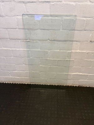 Clear Glass Tabletop - Rectangular Shape with Minor Chip - 2ndhandwarehouse.com