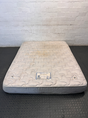 Cloud Nine Classic Extra Length Double Mattress — Well Used with Significant Staining
