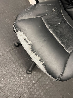 Comfortable Black Executive Office Chair with Minor Wear