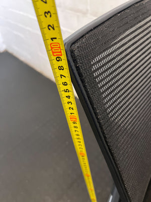 Comfortable Black Mesh Office Chair with Adjustable Arms – Minor Wear