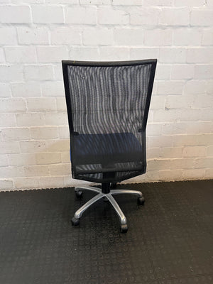 Comfortable Blue Mesh Swivel Office Chair
