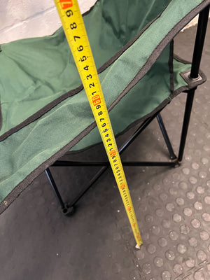 Comfortable Green Camp Chair with Cup Holder