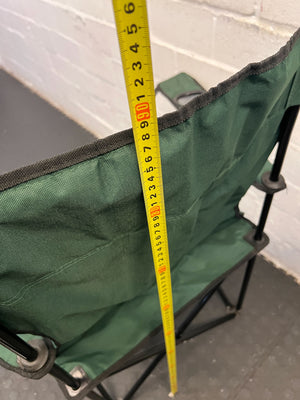 Comfortable Green Camp Chair with Cup Holder