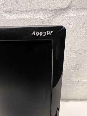 Compact 19" Black LED Monitor - Minor Scratches