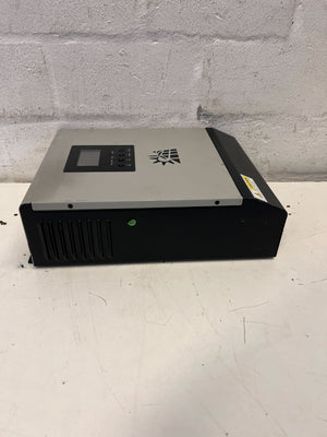Compact Silver Solar Inverter with LCD Display β Like New! - 2ndhandwarehouse.com