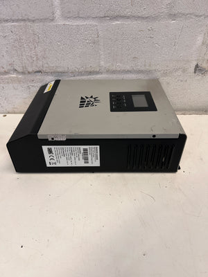 Compact Silver Solar Inverter with LCD Display β Like New! - 2ndhandwarehouse.com