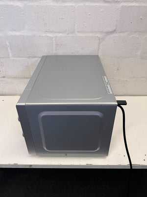 Compact Silver Univa Microwave - Excellent Condition with Minor Scratches - REDUCED