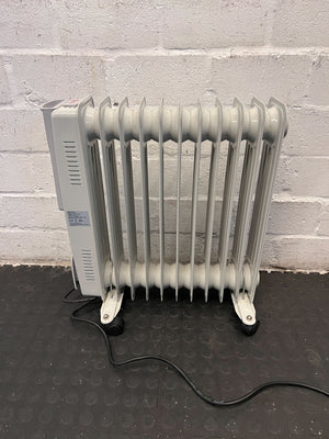 Compact White Oil Heater - Efficient Warmth for Your Space