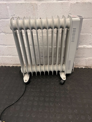 Compact White Oil Heater - Efficient Warmth for Your Space