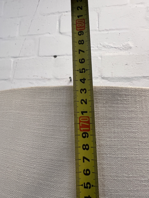 Contemporary Tripod Floor Lamp with Chrome Finish Base — Fair Condition with Visible Wear