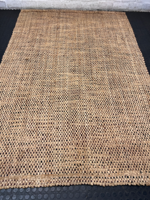 Coricraft Natural Woven Fiber Area Rug (240x160cm) — Fair Condition with Visible Wear