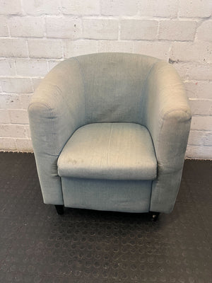 Cosy Light Blue Tub Armchair - Perfect for Reading Nooks - 2ndhandwarehouse.com