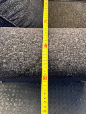 Cozy Charcoal Three-Seater Sofa