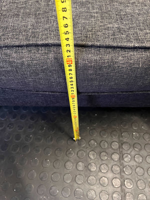 Cozy Charcoal Three-Seater Sofa