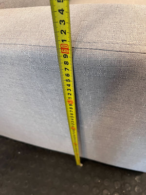 Cozy Grey Fabric Recliner Chair & Ottoman Set - 2ndhandwarehouse.com