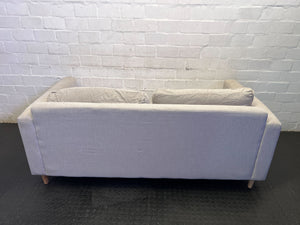Cozy Two-Seater Light Beige Sofa