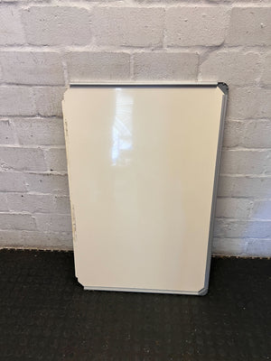 Damaged one side-Versatile Used Dry-Erase Whiteboard 90 by 60 Non Magnetic - 2ndhandwarehouse.com