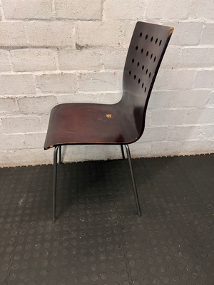 Dark Bentwood Style Chair - Fair Condition with Surface Wear - 2ndhandwarehouse.com