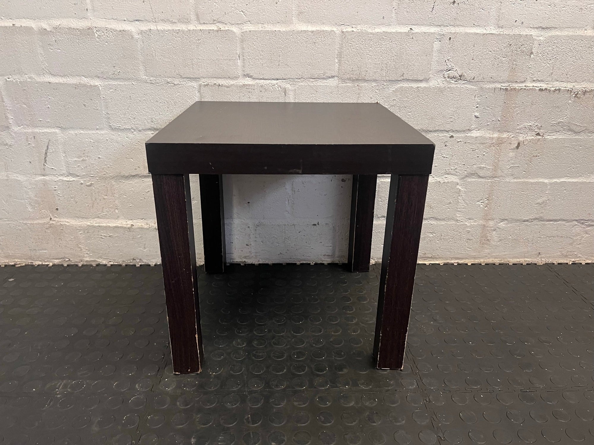 Dark Brown Compressed Wooden Side Table