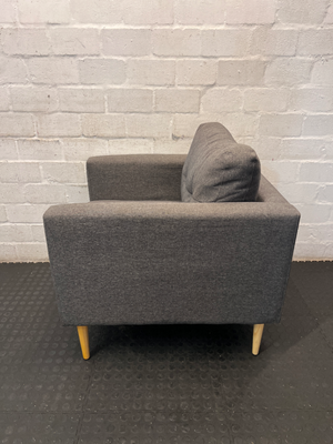 Dark Grey Mr Price 1-Seater Couch - Great Condition - 2ndhandwarehouse.com