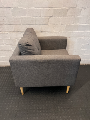 Dark Grey Mr Price 1-Seater Couch - Great Condition - 2ndhandwarehouse.com