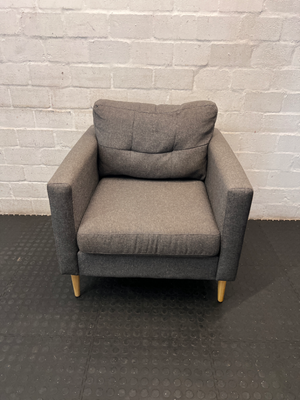 Dark Grey Mr Price 1-Seater Couch - Great Condition - 2ndhandwarehouse.com