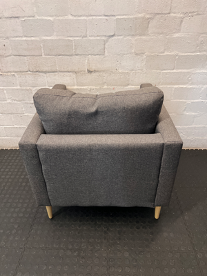 Dark Grey Mr Price 1-Seater Couch - Great Condition - 2ndhandwarehouse.com