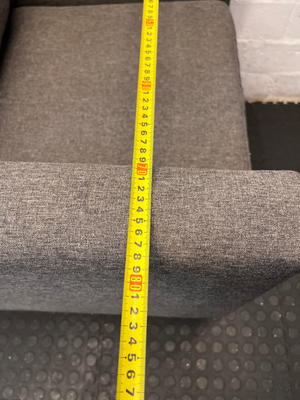 Dark Grey Mr Price 1-Seater Couch - Great Condition - 2ndhandwarehouse.com