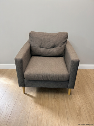 Dark Grey Mr Price 1-Seater Couch - Great Condition - 2ndhandwarehouse.com