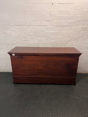 Dark Wood 3-Drawer Sideboard with Cupboards — Well-Maintained Condition