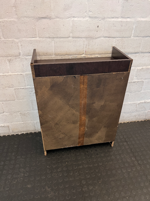 Dark Wood Compact Adjustable Bookshelf — Visible Scuff Marks and Wear - 2ndhandwarehouse.com