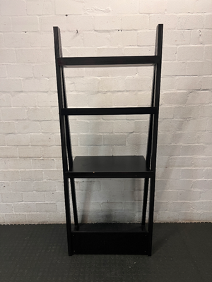Dark Wood-Tone Leaning Ladder Bookshelf - 2ndhandwarehouse.com