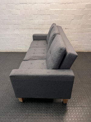 Decofurn Grey Tufted Sleeper Couch — Good Condition