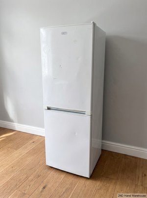 Defy C-300 Upright Fridge Freezer in White — Good Working Order - Fair Condition - 2ndhandwarehouse.com