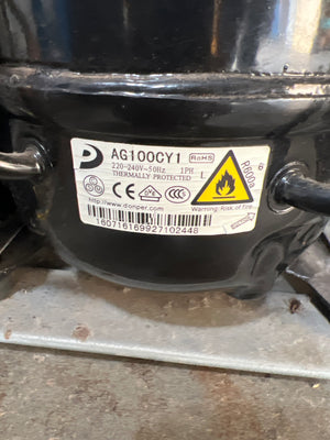 Defy Silver Bottom Freezer Fridge - Eco Energy Efficient - 2ndhandwarehouse.com