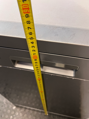 Defy Silver Freestanding Dishwasher — Working Order with Surface Scratches on Top