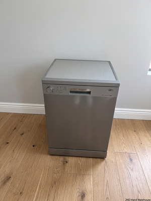 Defy Silver Freestanding Dishwasher — Working Order with Surface Scratches on Top