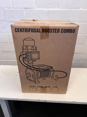 Dependable Blue Water Pump with Pressure Gauge – Like New!