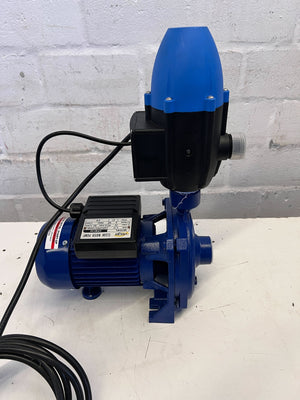 Dependable Blue Water Pump with Pressure Gauge – Like New!